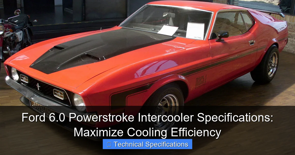 Ford 6.0 Powerstroke Intercooler Specifications: Maximize Cooling Efficiency - content1 visual guide