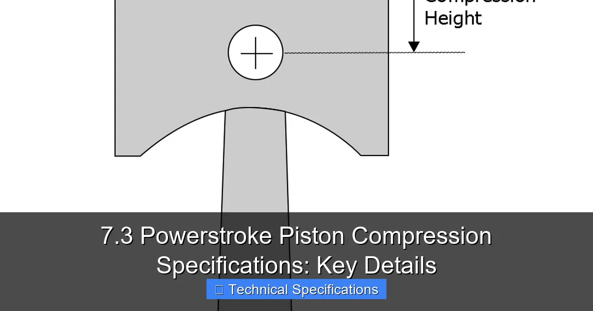 7.3 Powerstroke Piston Compression Specifications: Key Details - content1 visual guide