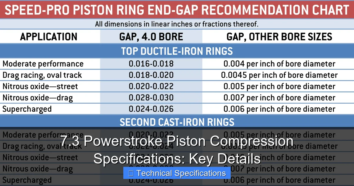 7.3 Powerstroke Piston Compression Specifications: Key Details - content2 visual guide