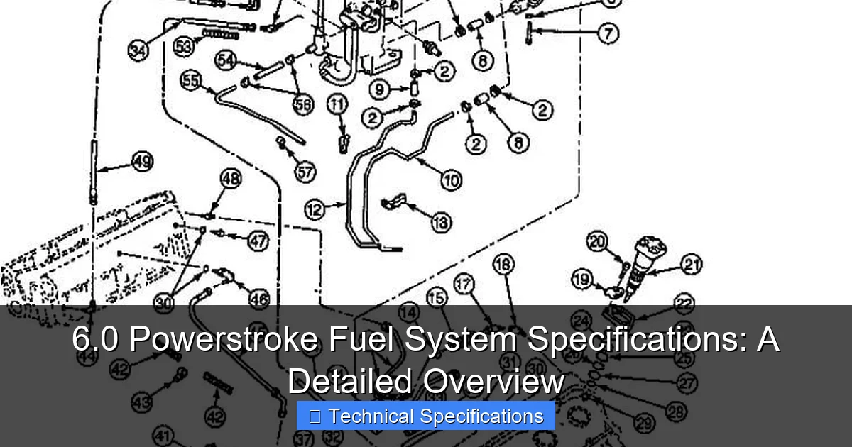 6.0 Powerstroke Fuel System Specifications: A Detailed Overview - content2 visual guide