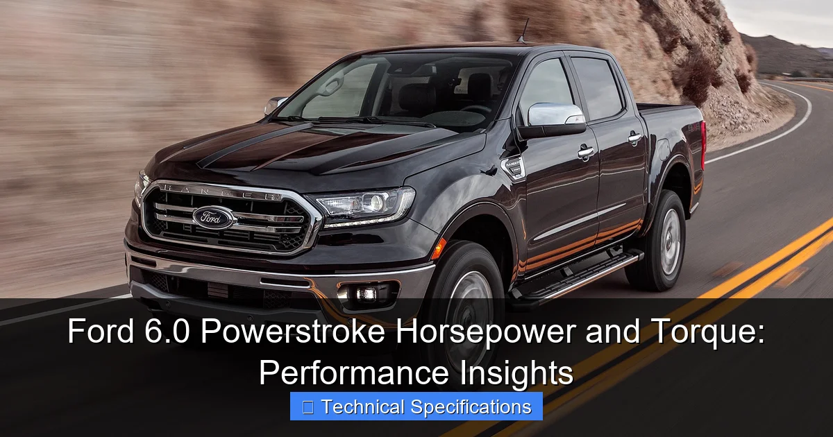 Ford 6.0 Powerstroke Horsepower and Torque: Performance Insights - content1 visual guide