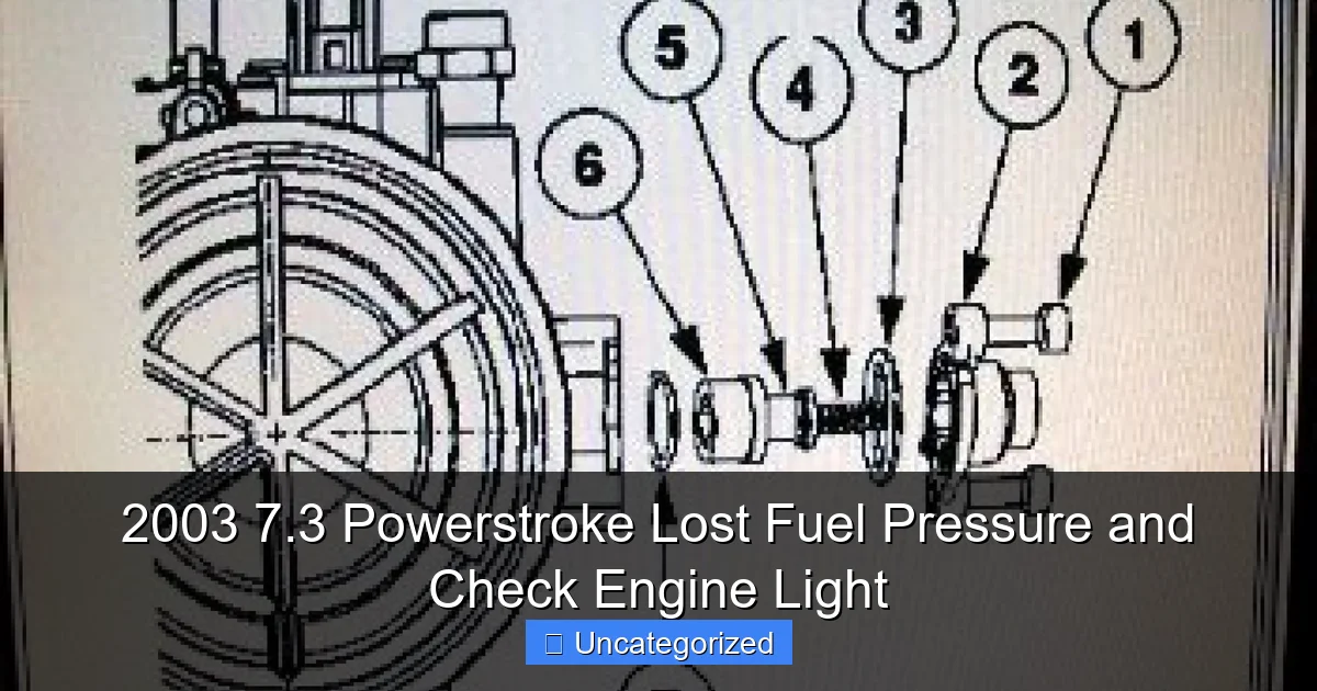 2003 7.3 Powerstroke Lost Fuel Pressure and Check Engine Light - content2 visual guide