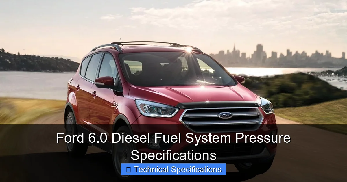 Ford 6.0 Diesel Fuel System Pressure Specifications - content2 visual guide