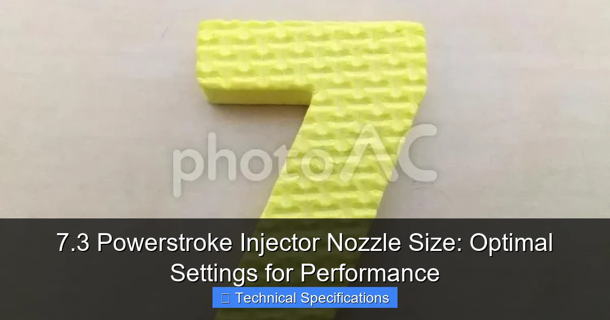 7.3 Powerstroke Injector Nozzle Size: Optimal Settings for Performance - content2 visual guide