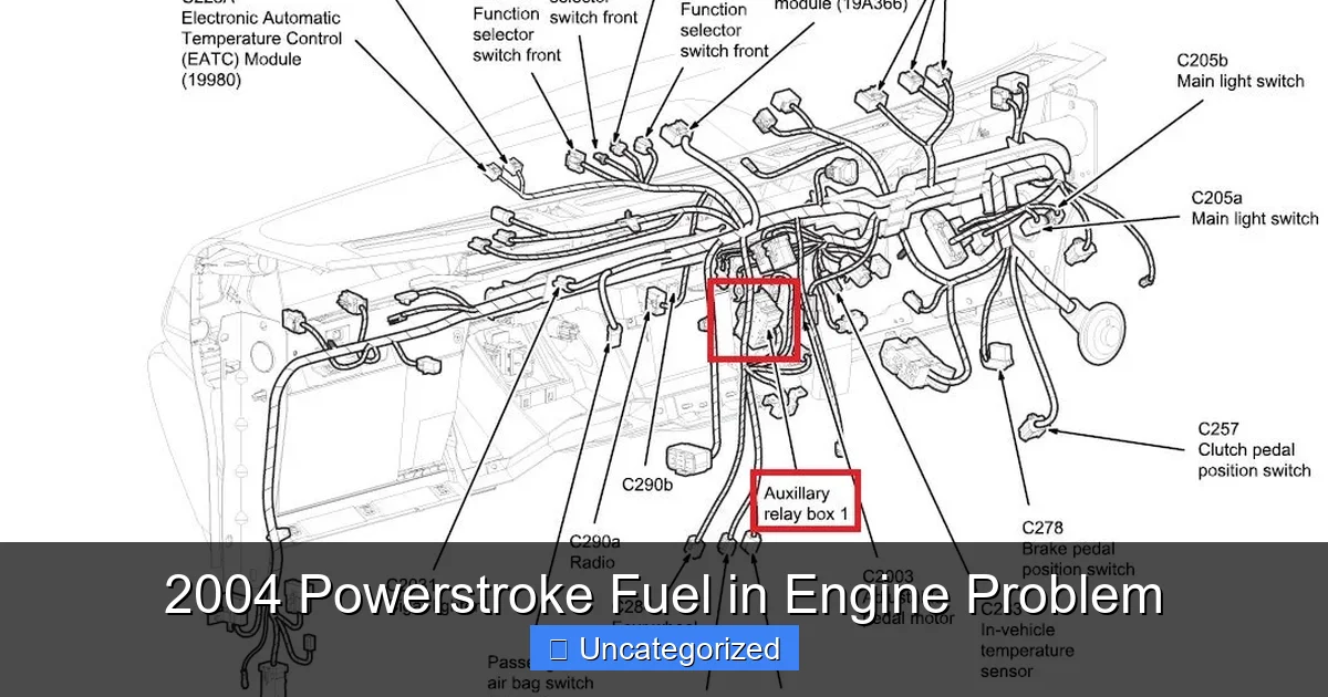 2004 Powerstroke Fuel in Engine Problem - content1 visual guide