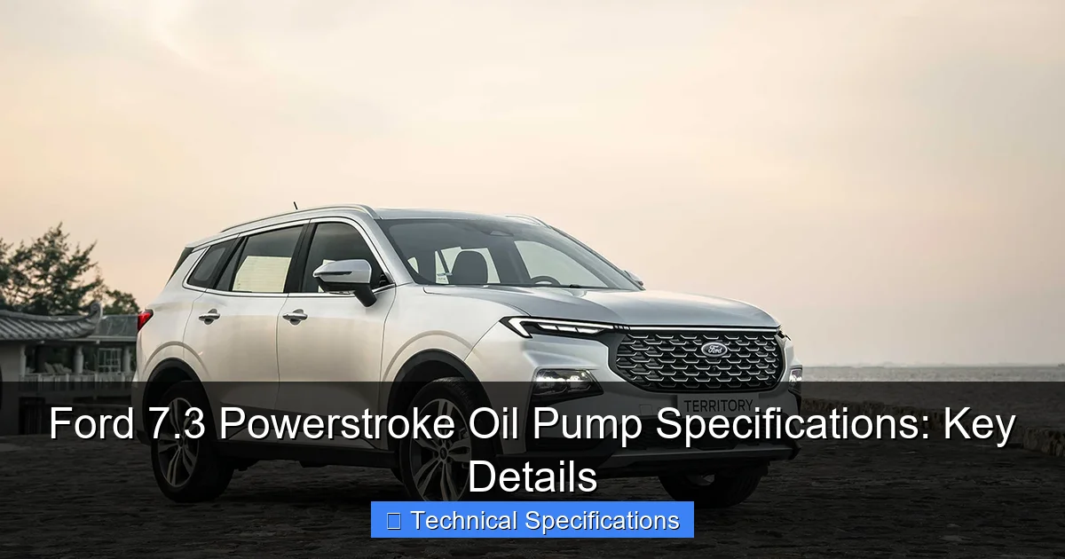Ford 7.3 Powerstroke Oil Pump Specifications: Key Details - content1 visual guide