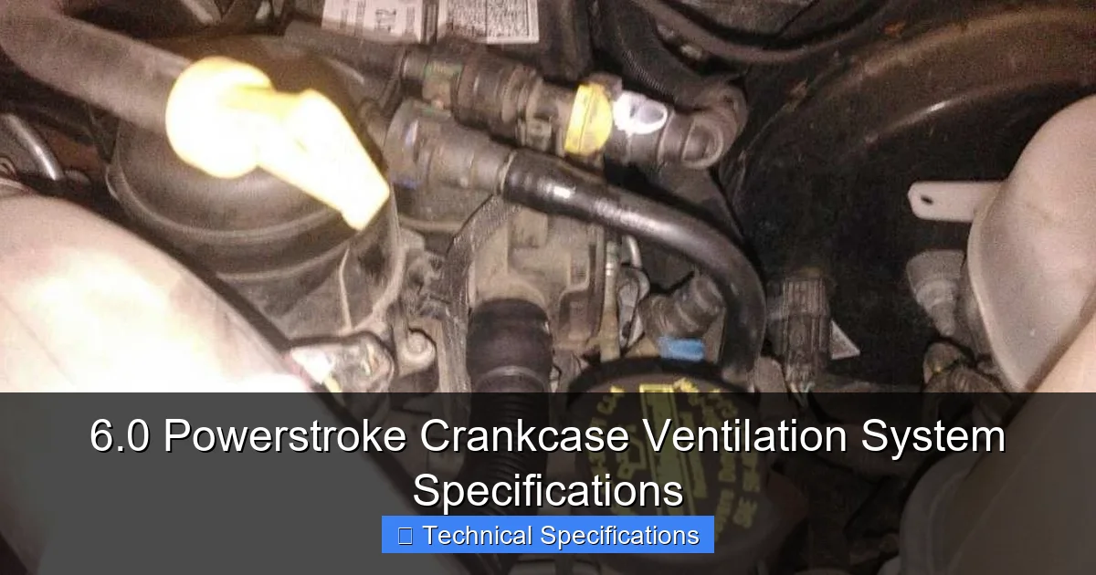 6.0 Powerstroke Crankcase Ventilation System Specifications - content2 visual guide