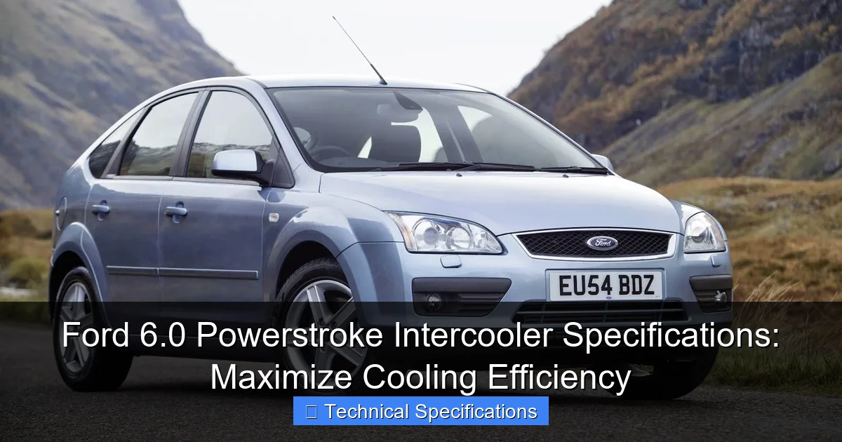 Ford 6.0 Powerstroke Intercooler Specifications: Maximize Cooling Efficiency - content1 visual guide
