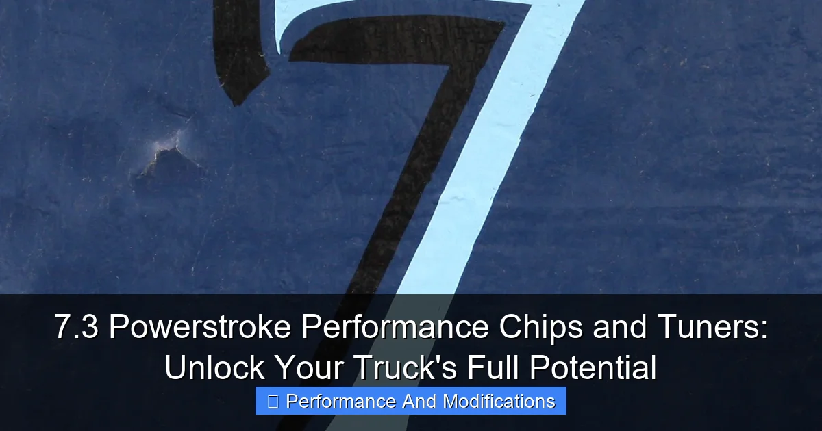 7.3 Powerstroke Performance Chips and Tuners: Unlock Your Truck's Full Potential - content1 visual guide