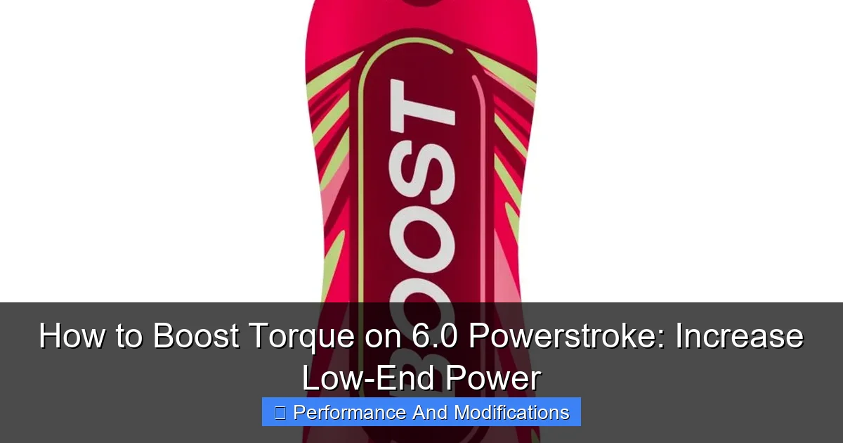 How to Boost Torque on 6.0 Powerstroke: Increase Low-End Power - content2 visual guide