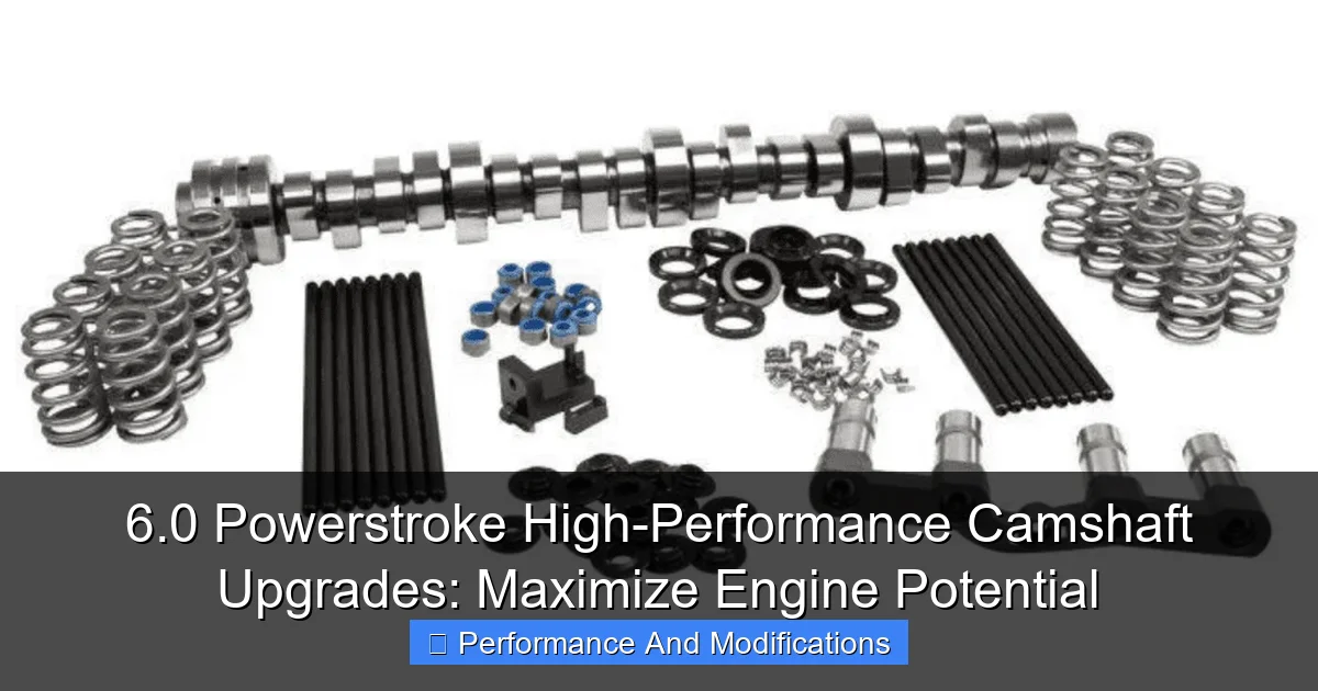6.0 Powerstroke High-Performance Camshaft Upgrades: Maximize Engine Potential - content2 visual guide