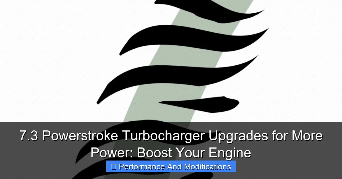 7.3 Powerstroke Turbocharger Upgrades for More Power: Boost Your Engine - content1 visual guide