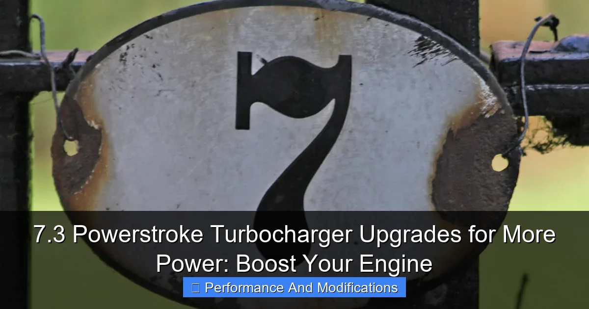 7.3 Powerstroke Turbocharger Upgrades for More Power: Boost Your Engine - content2 visual guide