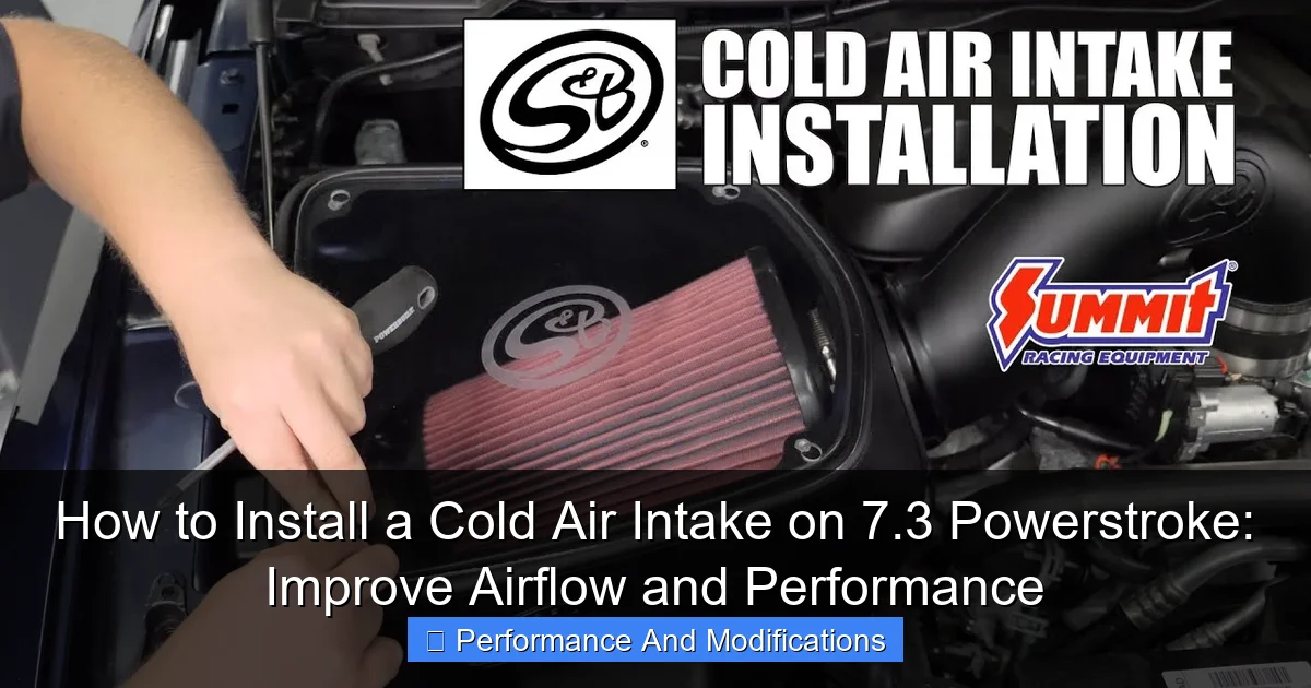 How to Install a Cold Air Intake on 7.3 Powerstroke: Improve Airflow and Performance - content1 visual guide