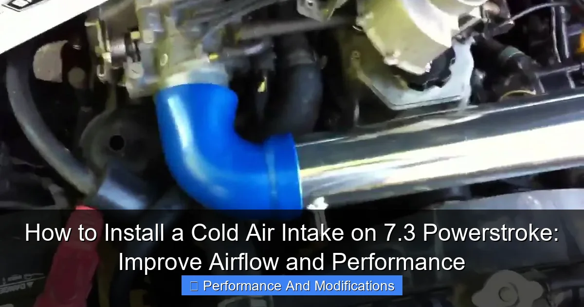 How to Install a Cold Air Intake on 7.3 Powerstroke: Improve Airflow and Performance - content2 visual guide