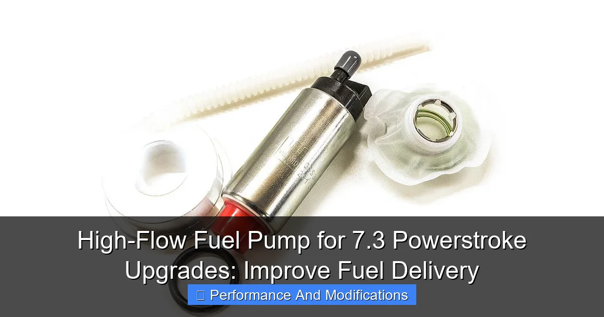 High-Flow Fuel Pump for 7.3 Powerstroke Upgrades: Improve Fuel Delivery - content1 visual guide