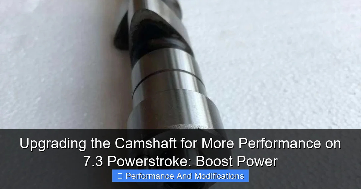 Upgrading the Camshaft for More Performance on 7.3 Powerstroke: Boost Power - content1 visual guide