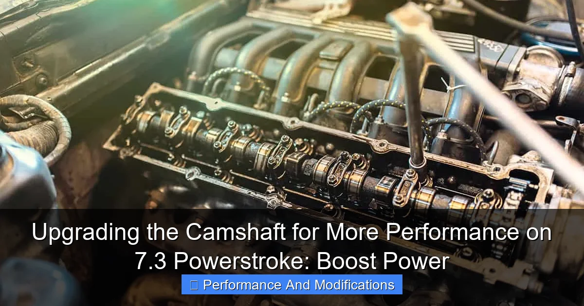 Upgrading the Camshaft for More Performance on 7.3 Powerstroke: Boost Power - content2 visual guide