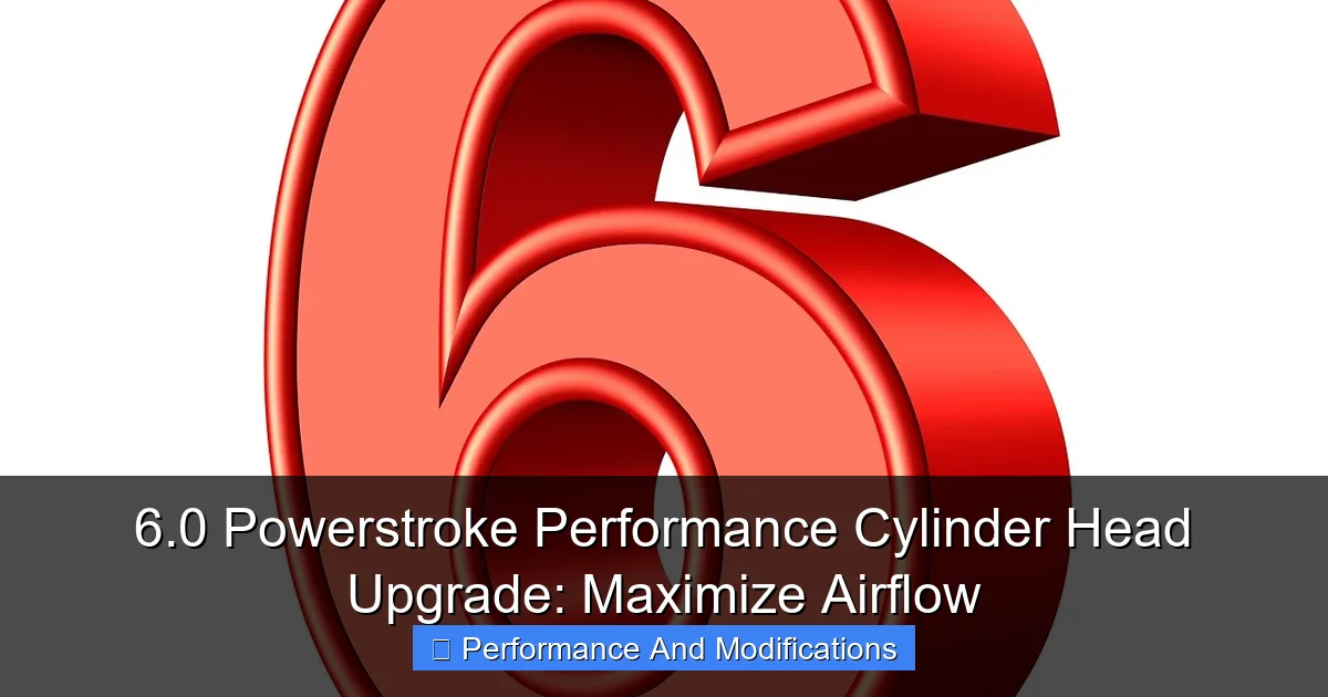 6.0 Powerstroke Performance Cylinder Head Upgrade: Maximize Airflow - content1 visual guide