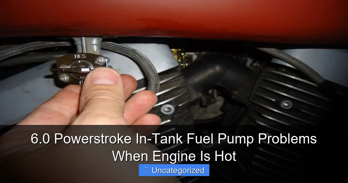 6.0 Powerstroke In-Tank Fuel Pump Problems When Engine Is Hot - content2 visual guide