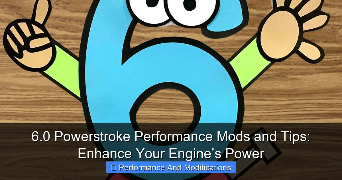 6.0 Powerstroke Performance Mods and Tips: Enhance Your Engine’s Power - content1 visual guide