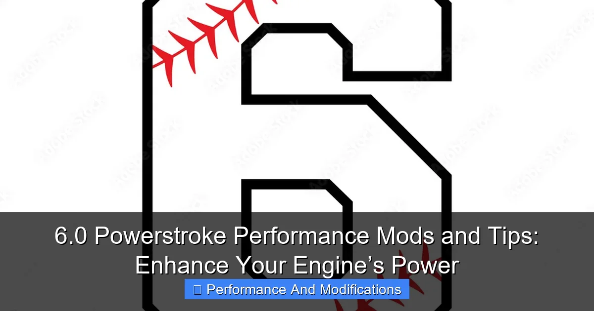 6.0 Powerstroke Performance Mods and Tips: Enhance Your Engine’s Power - content2 visual guide