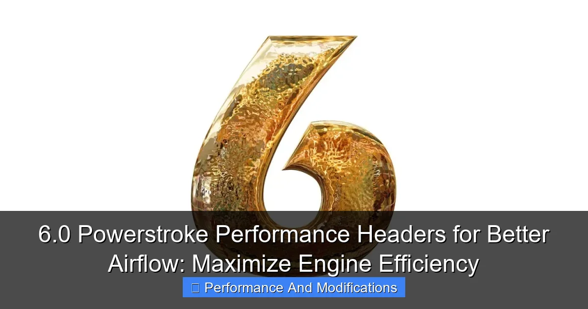 6.0 Powerstroke Performance Headers for Better Airflow: Maximize Engine Efficiency - content1 visual guide