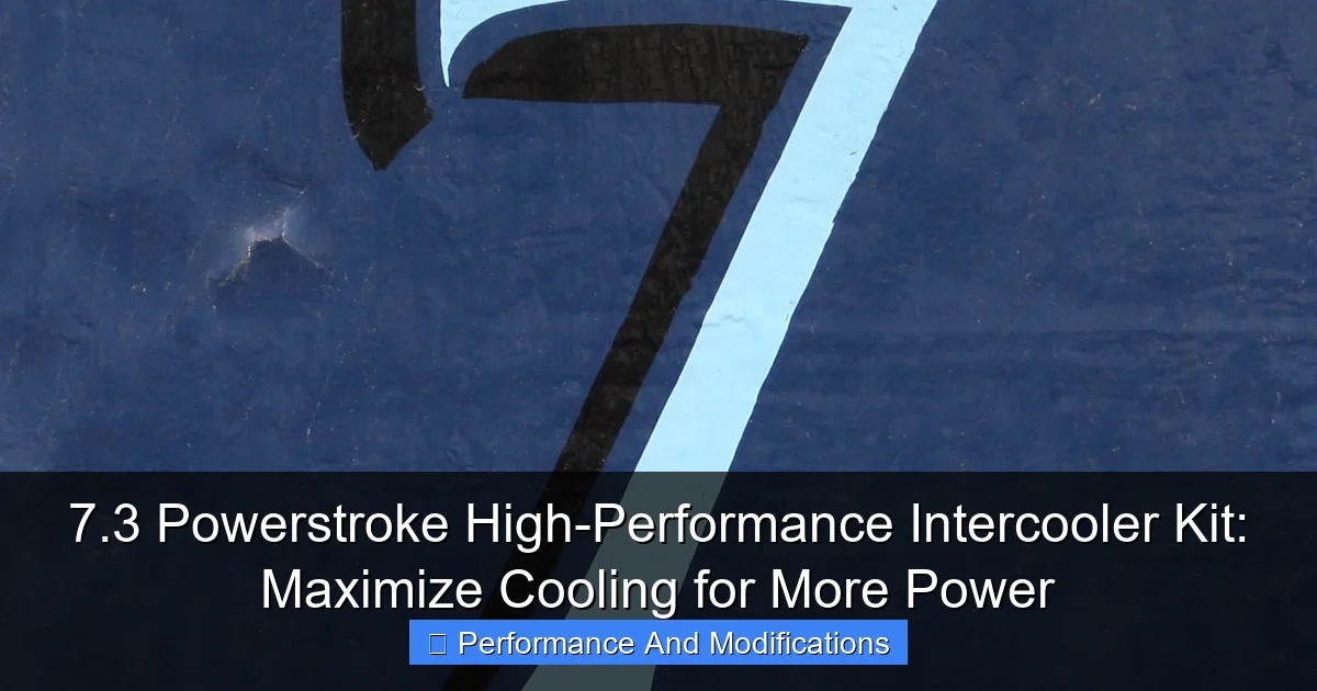 7.3 Powerstroke High-Performance Intercooler Kit: Maximize Cooling for More Power - content1 visual guide