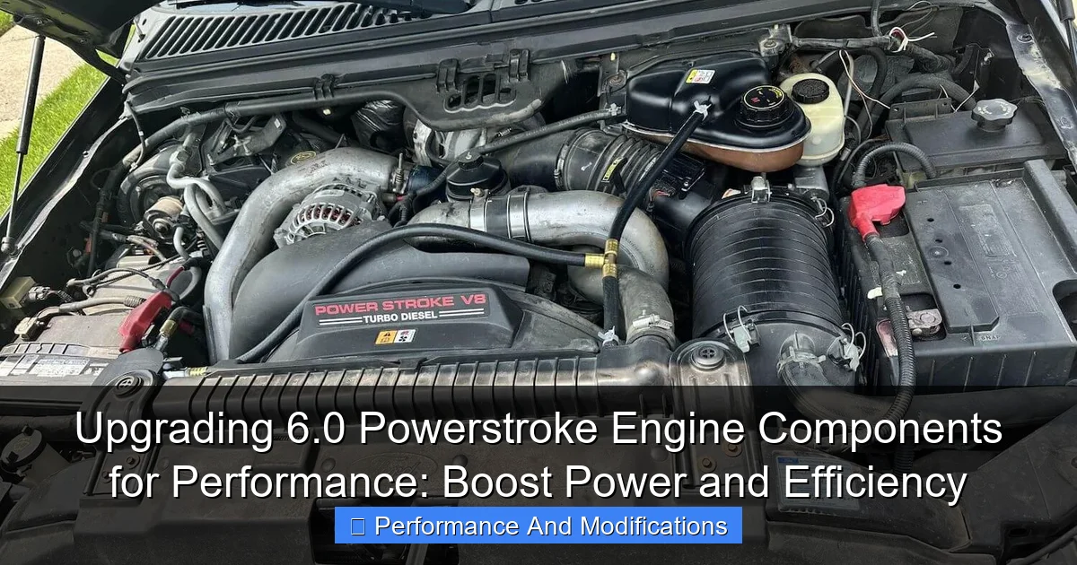 Upgrading 6.0 Powerstroke Engine Components for Performance: Boost Power and Efficiency - content2 visual guide