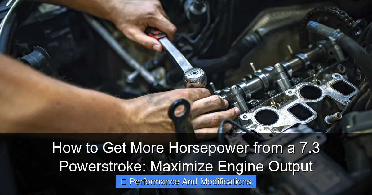 How to Get More Horsepower from a 7.3 Powerstroke: Maximize Engine Output - content1 visual guide