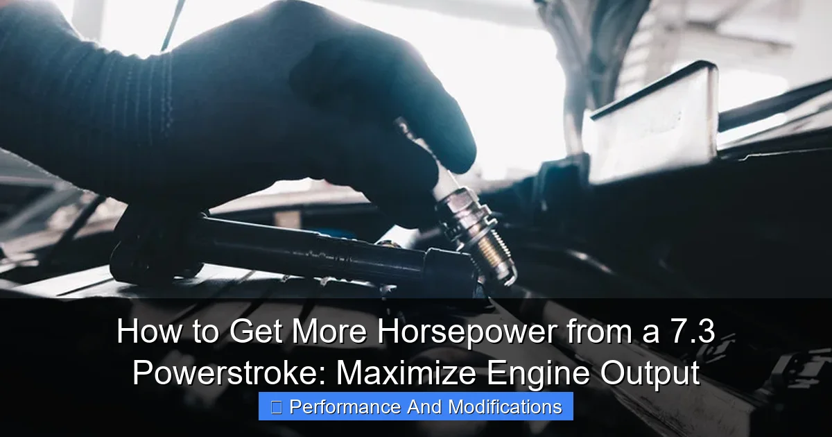 How to Get More Horsepower from a 7.3 Powerstroke: Maximize Engine Output - content2 visual guide