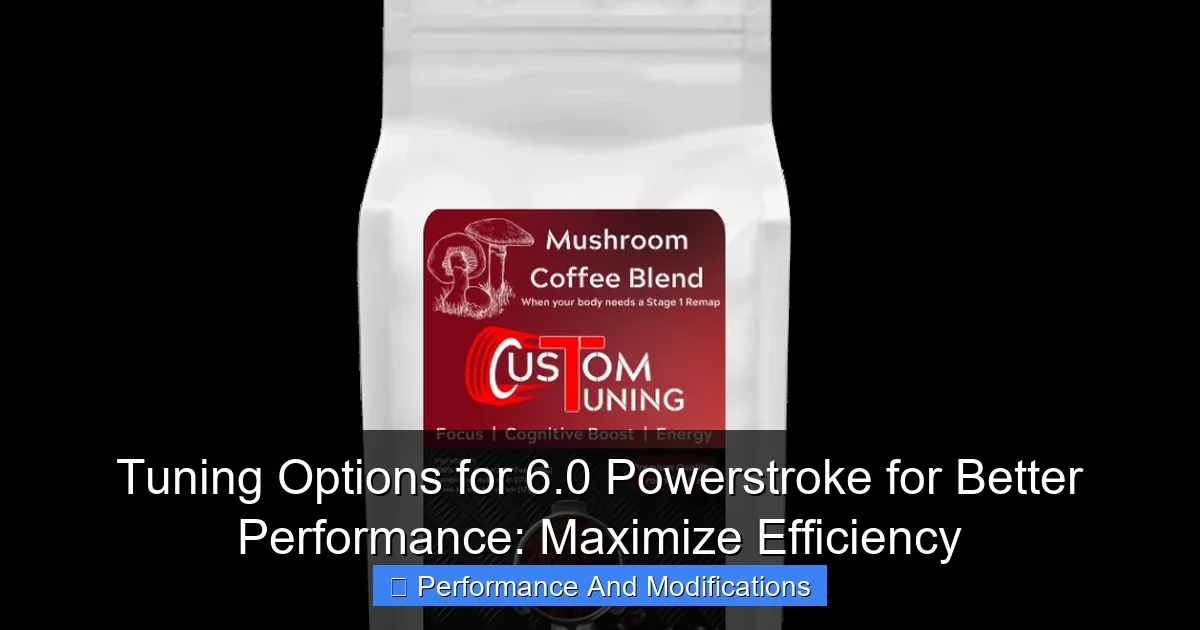 Tuning Options for 6.0 Powerstroke for Better Performance: Maximize Efficiency - content1 visual guide