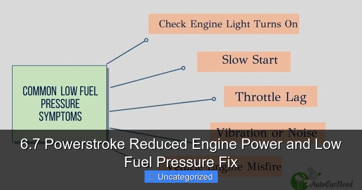 6.7 Powerstroke Reduced Engine Power and Low Fuel Pressure Fix - content1 visual guide