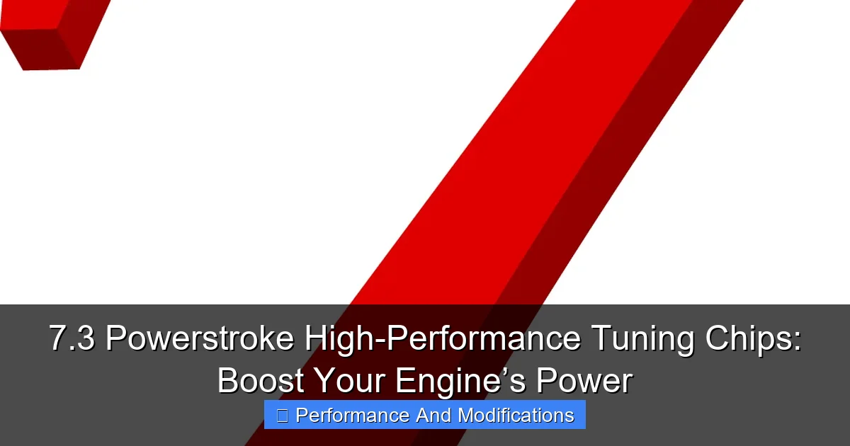 7.3 Powerstroke High-Performance Tuning Chips: Boost Your Engine’s Power - content2 visual guide