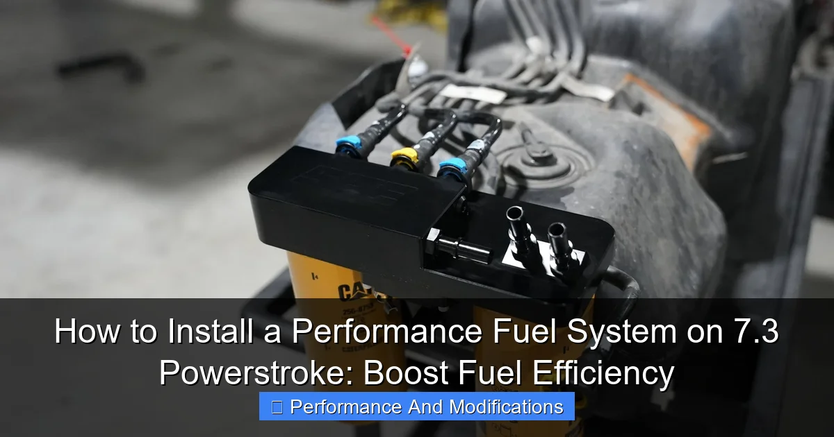 How to Install a Performance Fuel System on 7.3 Powerstroke: Boost Fuel Efficiency - content1 visual guide