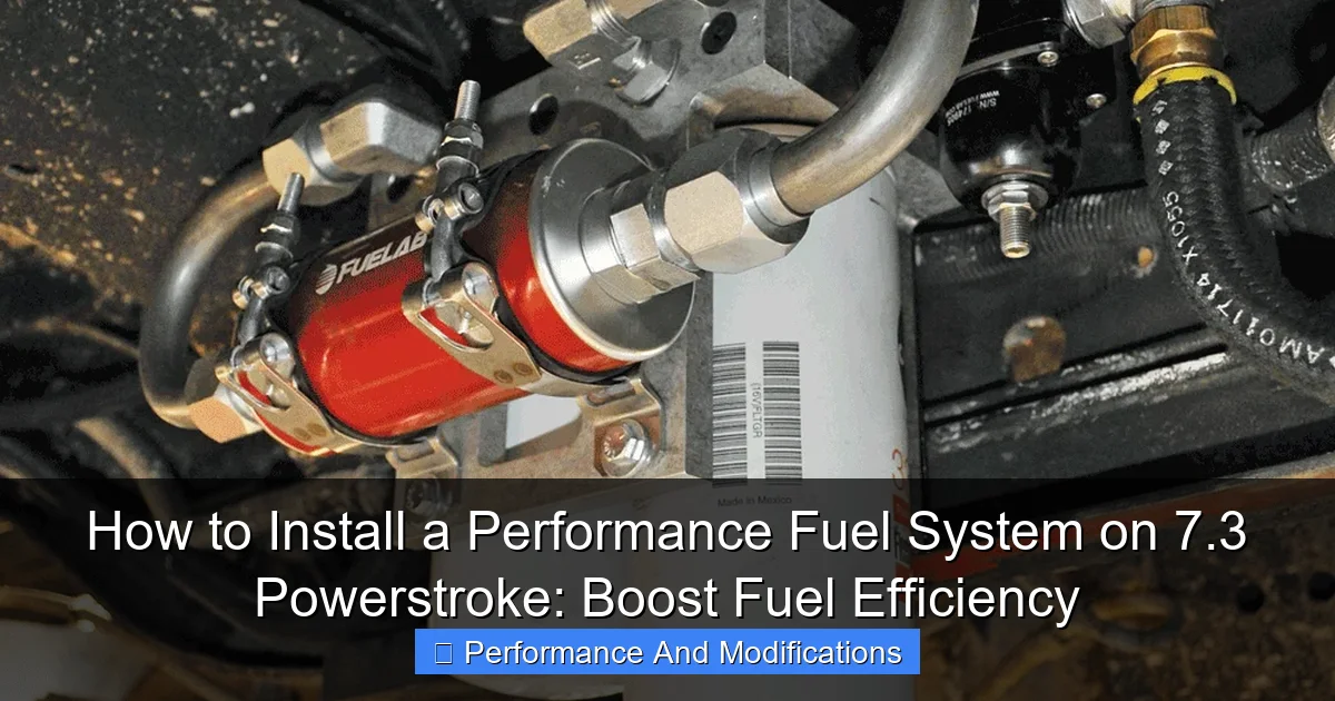 How to Install a Performance Fuel System on 7.3 Powerstroke: Boost Fuel Efficiency - content2 visual guide