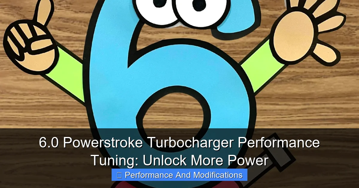 6.0 Powerstroke Turbocharger Performance Tuning: Unlock More Power - content1 visual guide