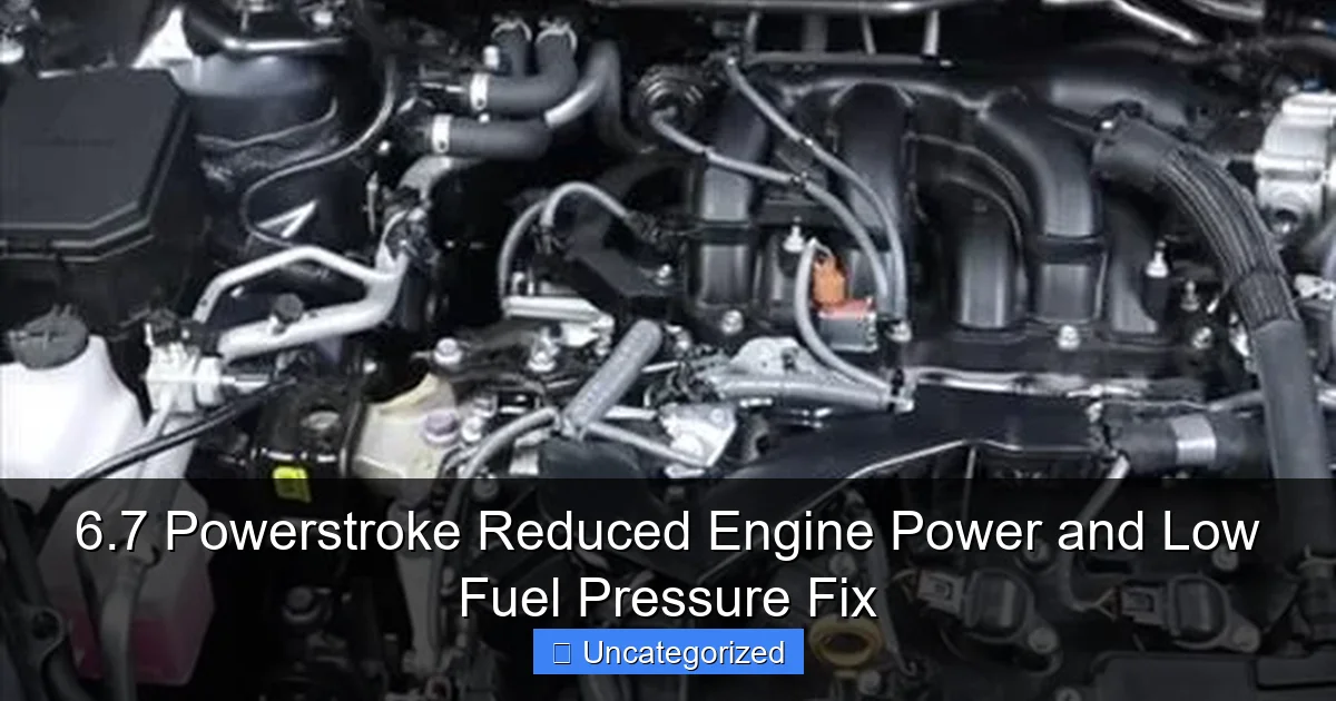 6.7 Powerstroke Reduced Engine Power and Low Fuel Pressure Fix - content2 visual guide