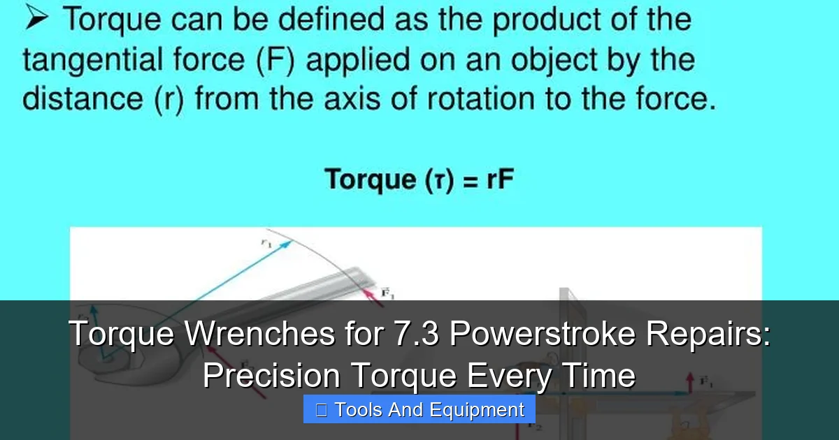 Torque Wrenches for 7.3 Powerstroke Repairs: Precision Torque Every Time - content2 visual guide