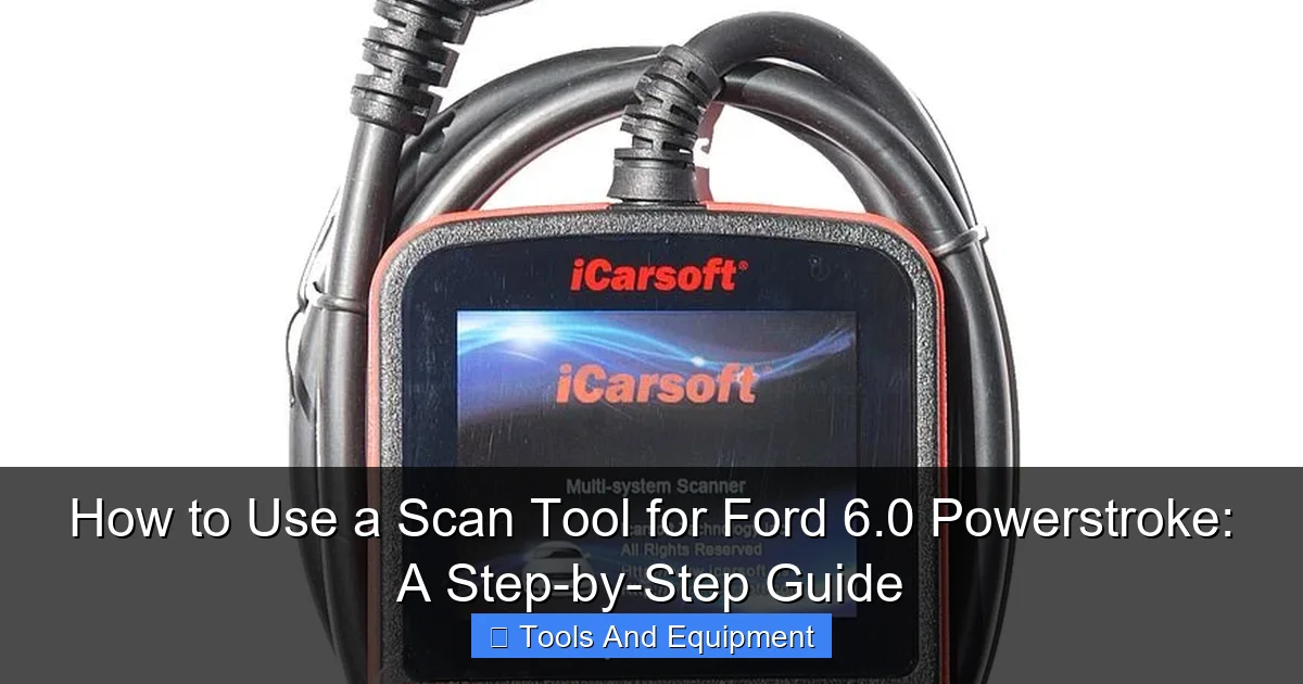 How to Use a Scan Tool for Ford 6.0 Powerstroke: A Step-by-Step Guide - content1 visual guide