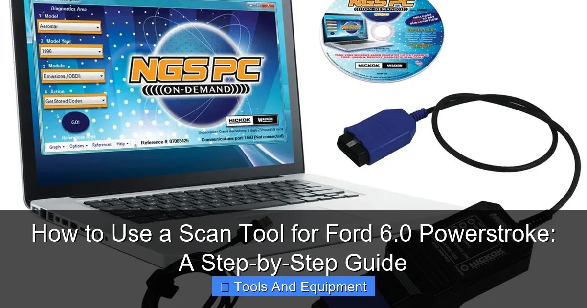 How to Use a Scan Tool for Ford 6.0 Powerstroke: A Step-by-Step Guide - content2 visual guide