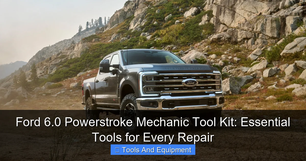 Ford 6.0 Powerstroke Mechanic Tool Kit: Essential Tools for Every Repair - content1 visual guide