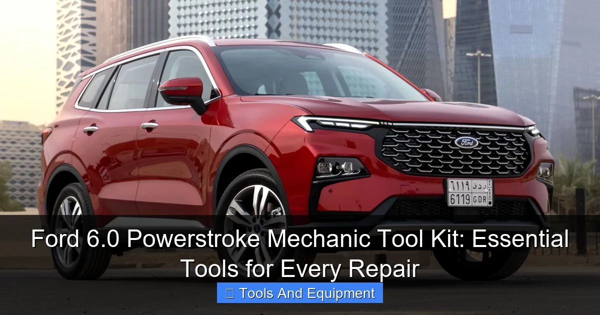 Ford 6.0 Powerstroke Mechanic Tool Kit: Essential Tools for Every Repair - content2 visual guide
