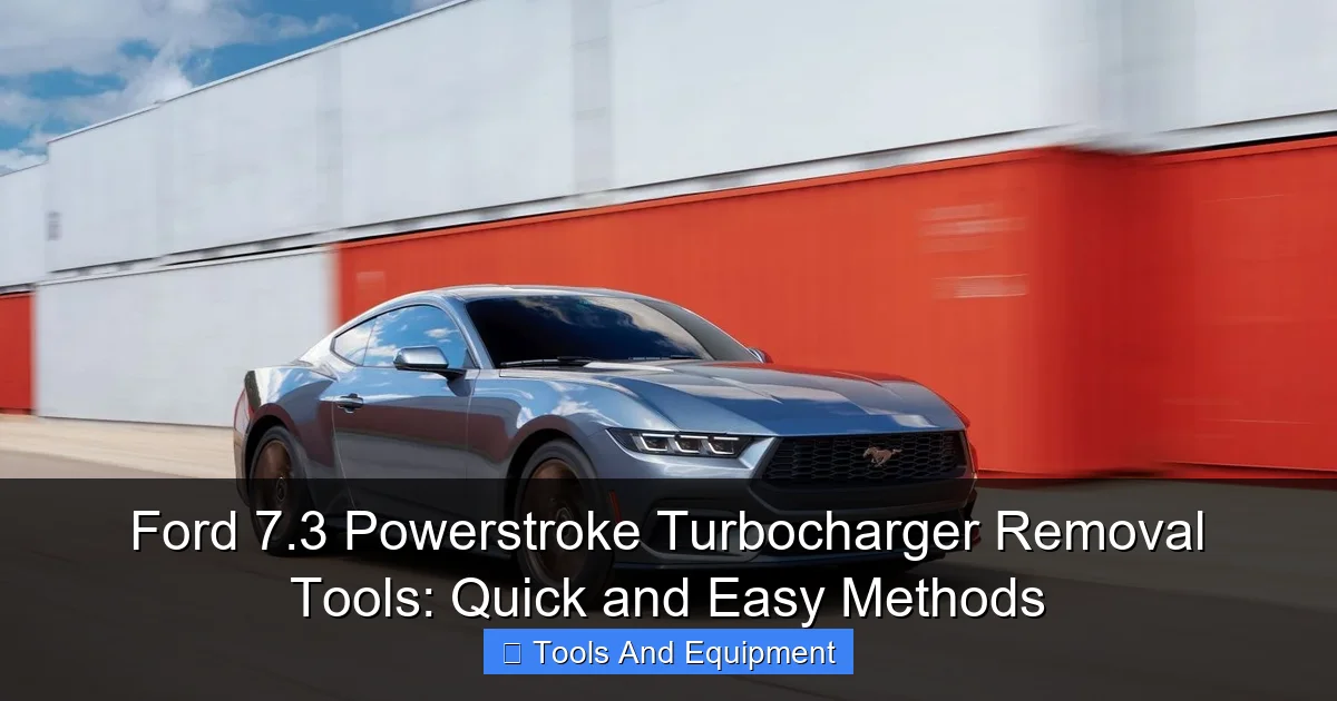 Ford 7.3 Powerstroke Turbocharger Removal Tools: Quick and Easy Methods - content1 visual guide