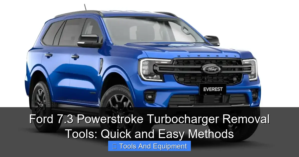 Ford 7.3 Powerstroke Turbocharger Removal Tools: Quick and Easy Methods - content2 visual guide