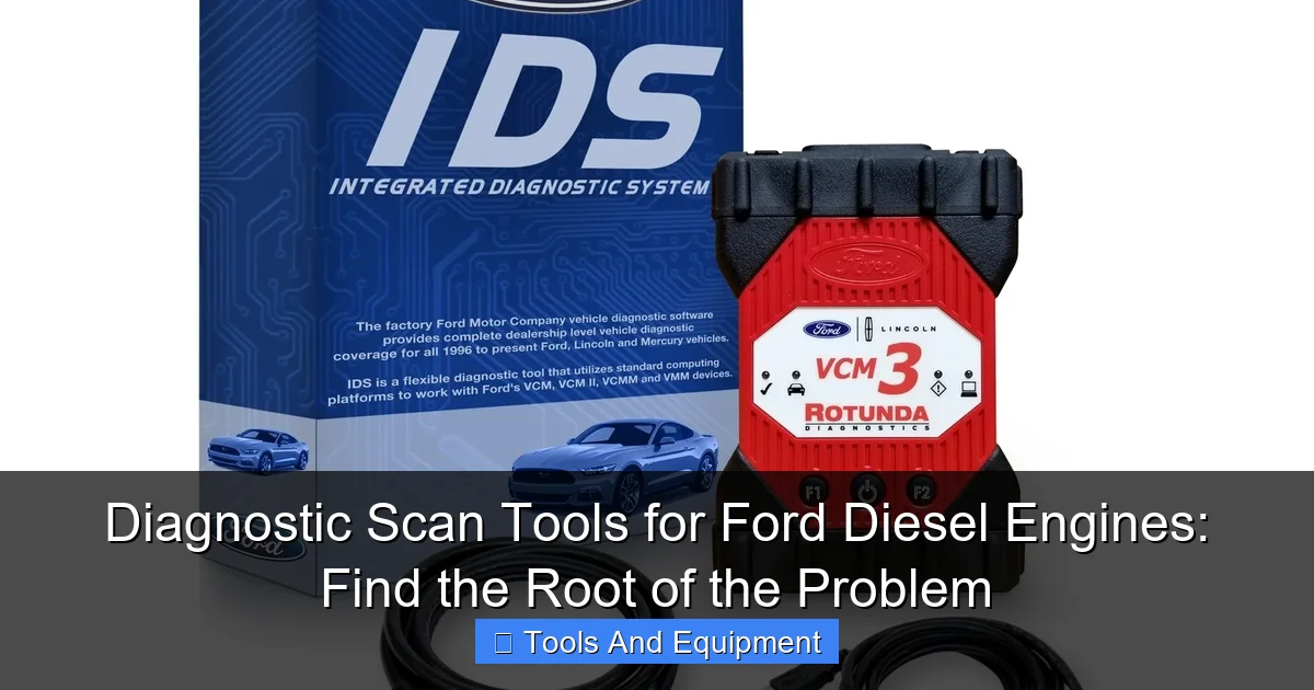 Diagnostic Scan Tools for Ford Diesel Engines: Find the Root of the Problem - content2 visual guide
