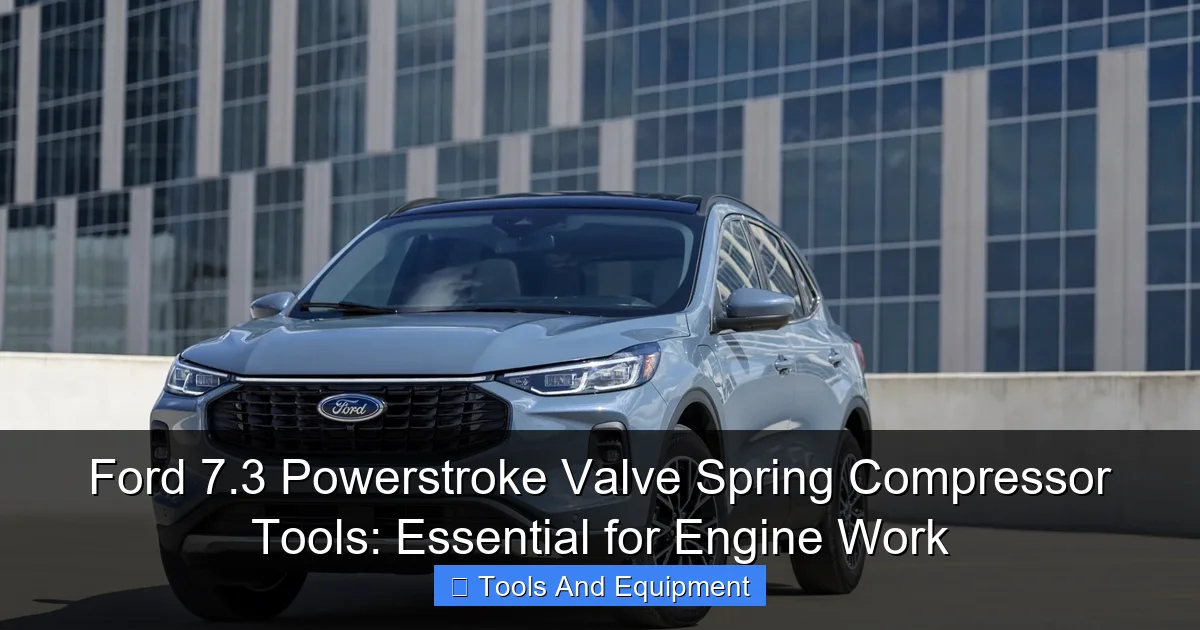 Ford 7.3 Powerstroke Valve Spring Compressor Tools: Essential for Engine Work - content1 visual guide