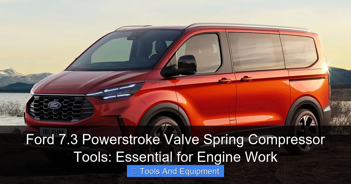 Ford 7.3 Powerstroke Valve Spring Compressor Tools: Essential for Engine Work - content2 visual guide