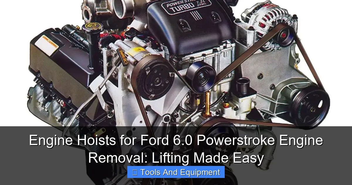 Engine Hoists for Ford 6.0 Powerstroke Engine Removal: Lifting Made Easy - content2 visual guide