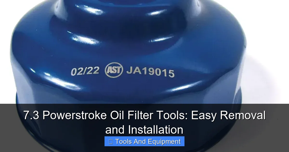 7.3 Powerstroke Oil Filter Tools: Easy Removal and Installation - content2 visual guide